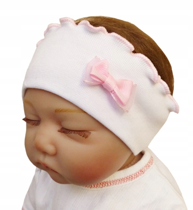 

Opaska niemowlęca z kokardką 38-45 1-12 m-cy
