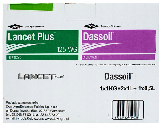 Lancet Plus 125WG(1KG) +2,5l Dassoil chwasty ozime