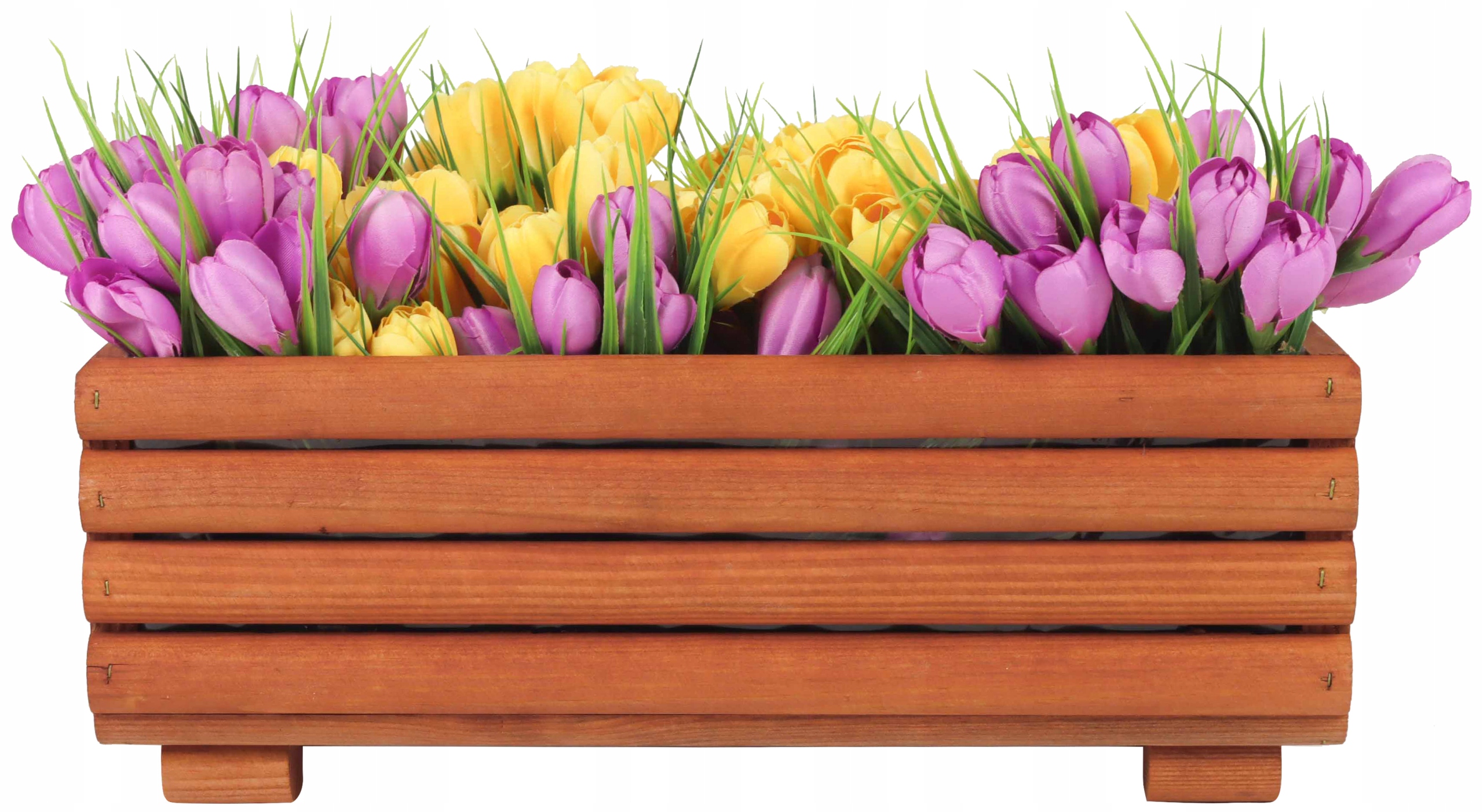 DONICA DONICZKA SKRZYNKA OSŁONKA DREWNIANA NA KWIATY OGRÓD BALKON DO DOMU Szerokość produktu 19 cm