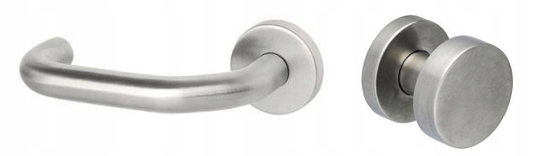 Vds R8 Zámek knoflíku pevný bezpečný Investa nerezová ocel Inox levá