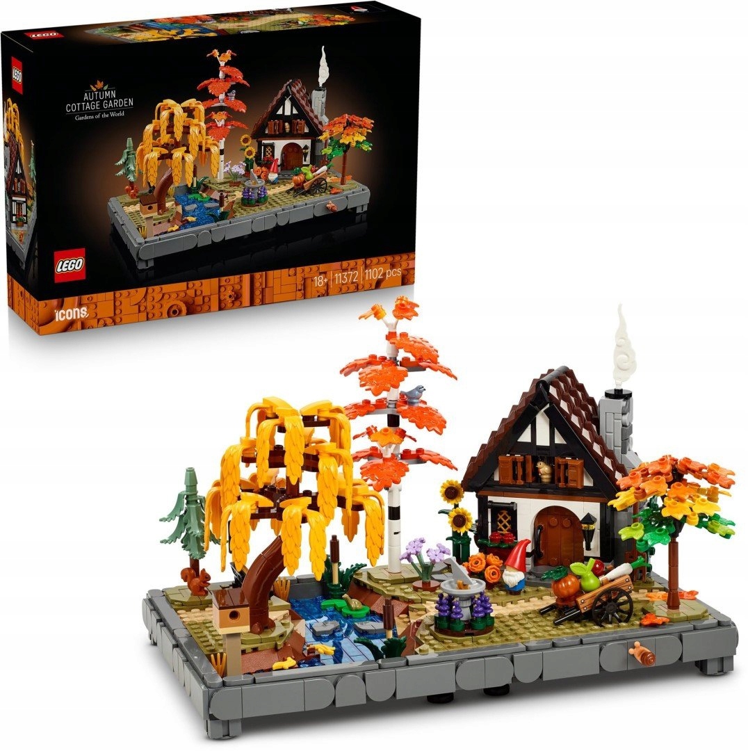 Lego Icons 11372 Chata a podzimní zahrada