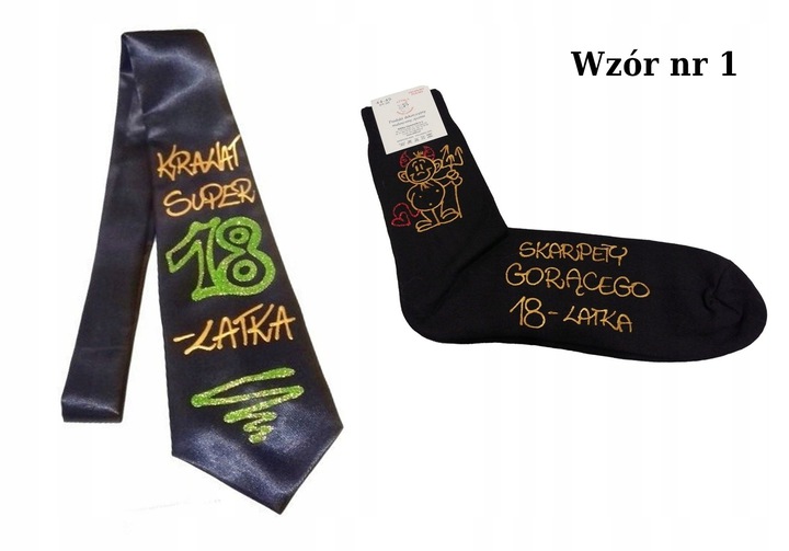 

Skarpety i krawat 18 30 40 50 60 Urodziny