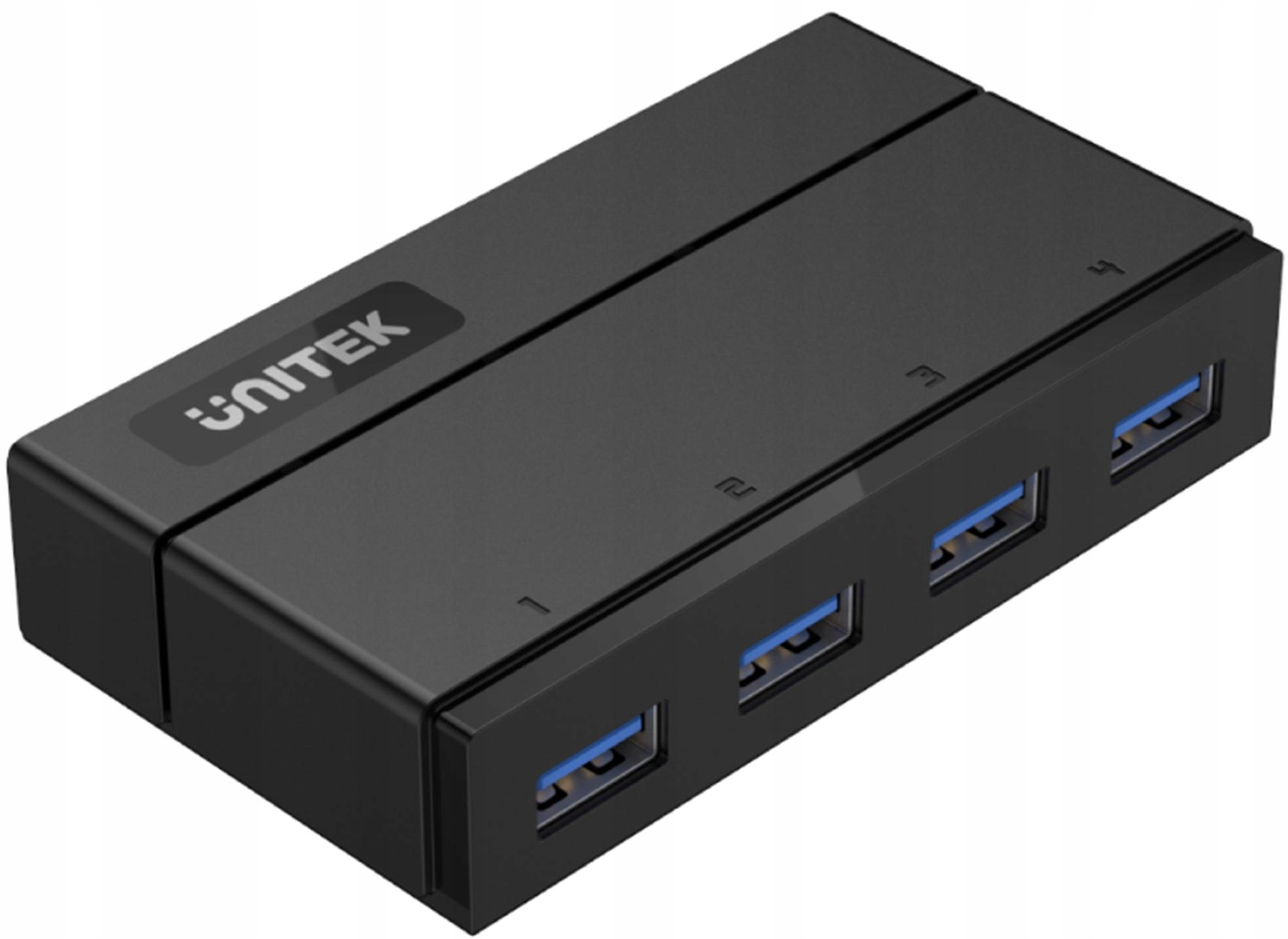 Unitek Y-HB03001 czarny hub Usb do 4x USB3.0 z funkcją ładowania zasilacz