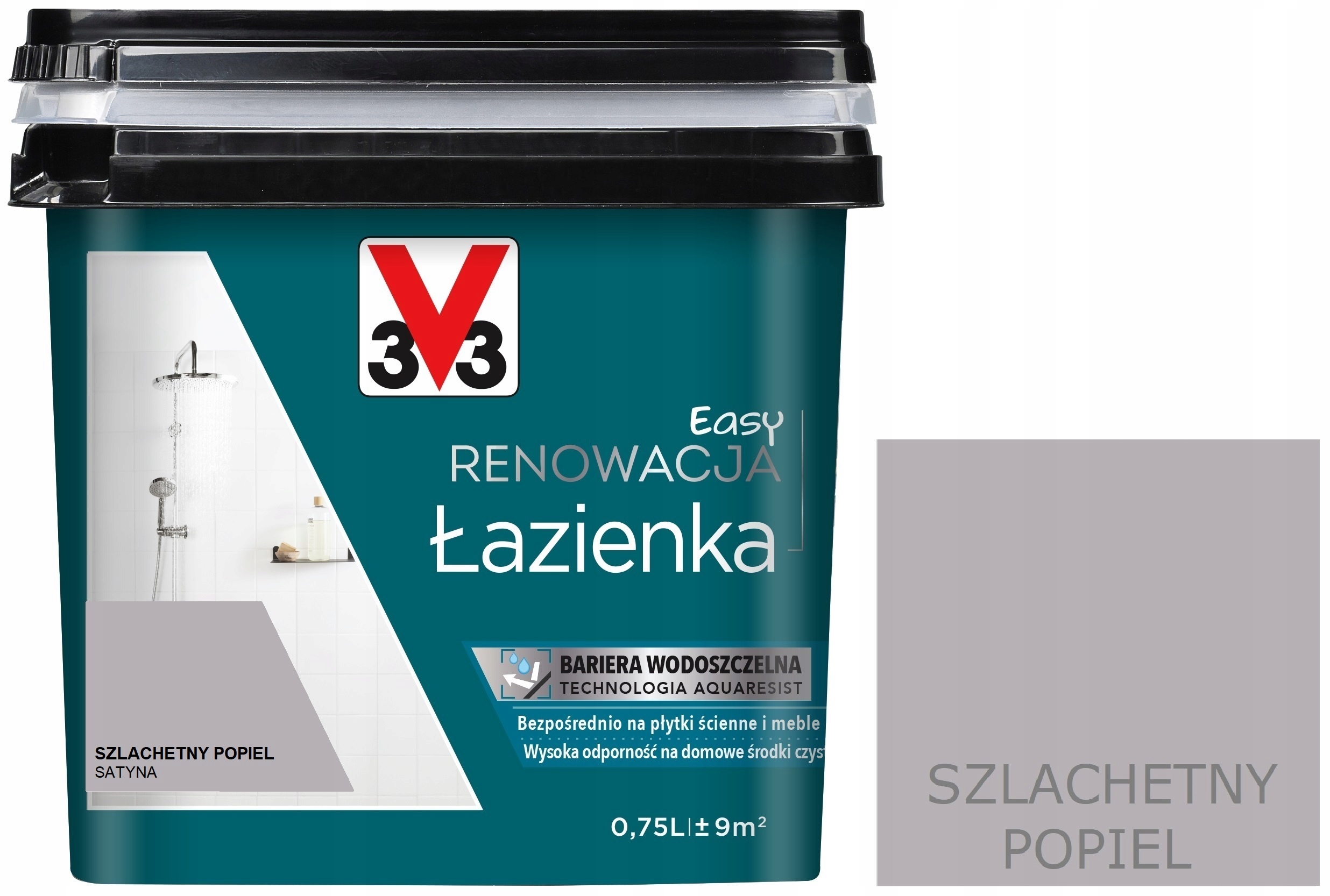 Farba Renowacyjna Do Płytek 750ML V33 Szlach.popie