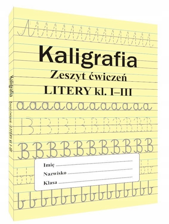 KSIĄŻECZKA DO NAUKI PISANIA LITER PISANIE LITERKI