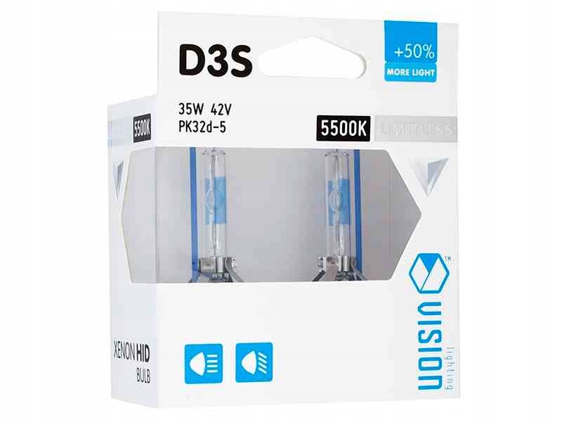 Xenónové žiarovky Vision Limitless D3S 5500K 35W PK32d-5 2ks