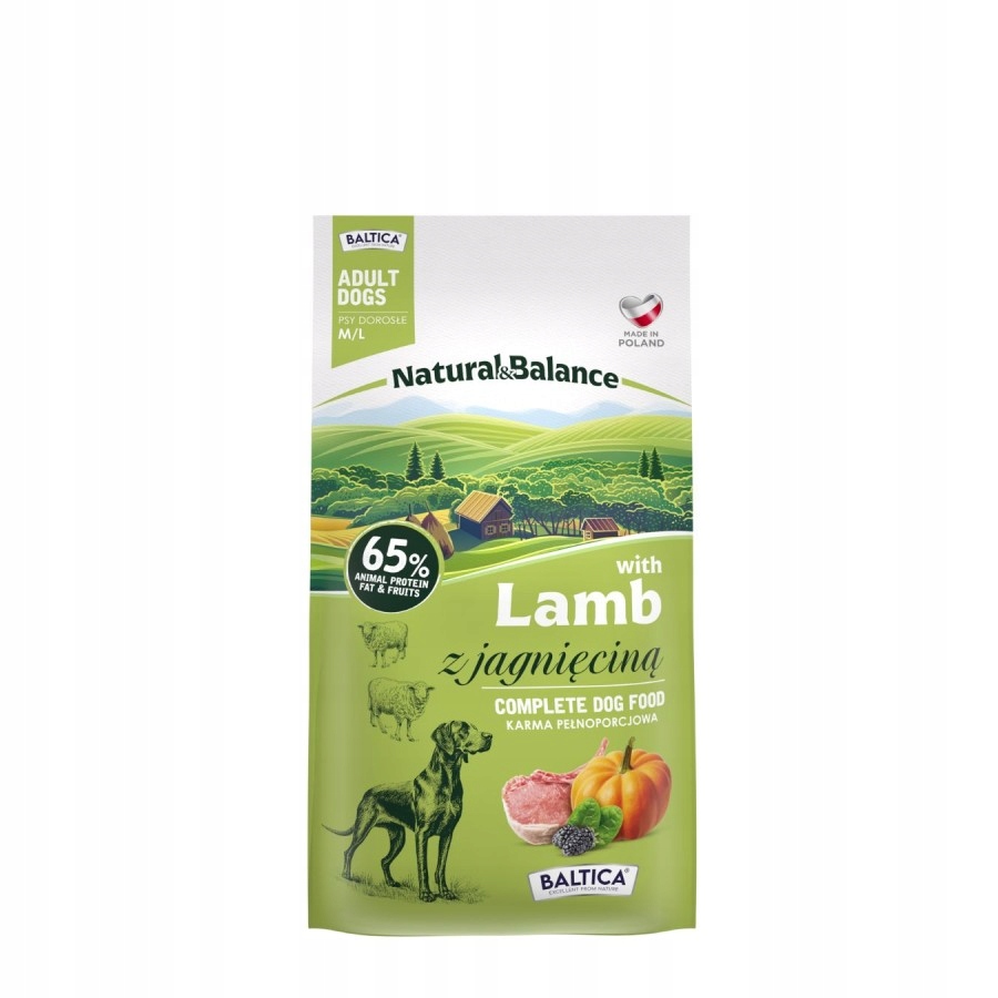 Levně Baltica Natural Balance jehněčí 3kg M L