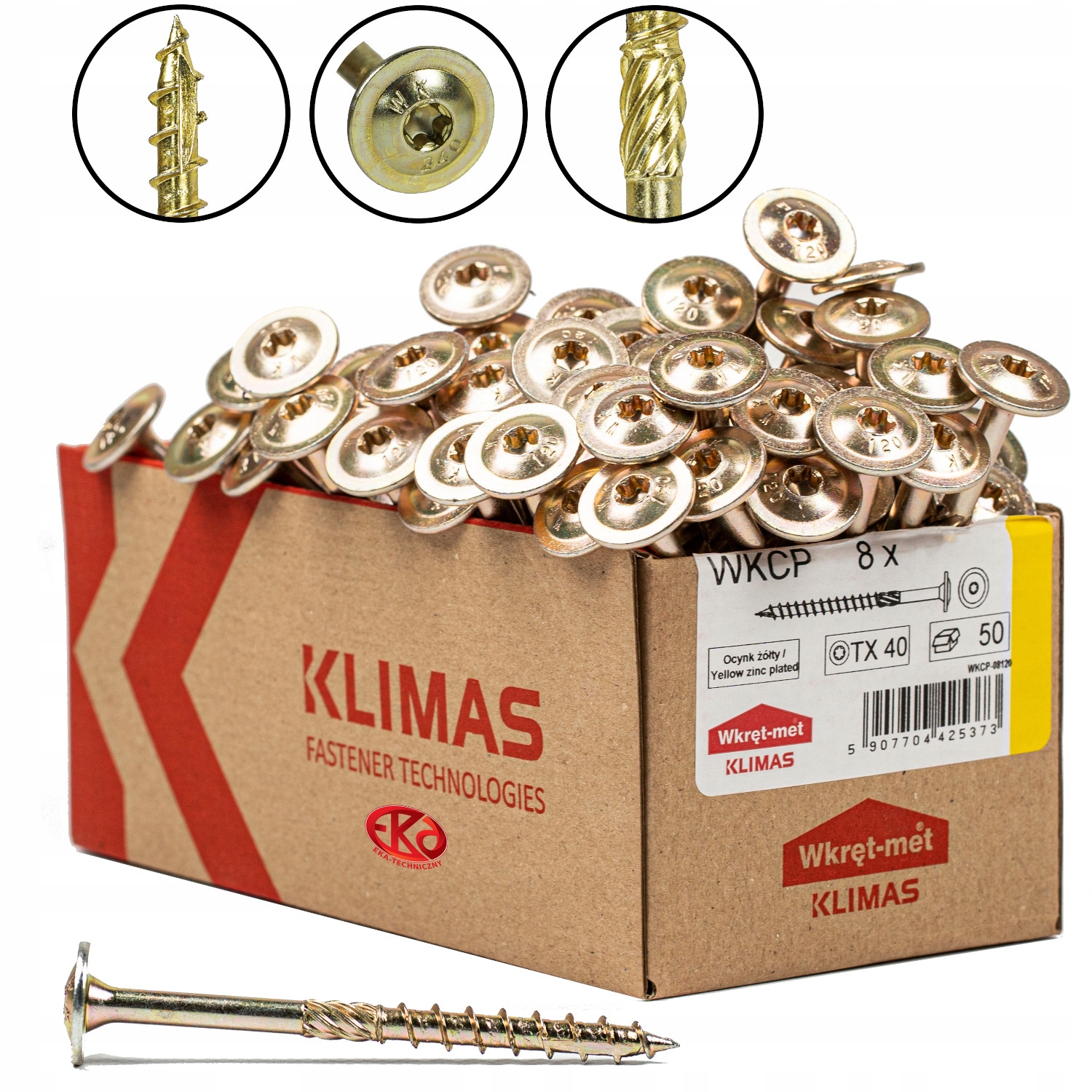 

Wkręty Ciesielskie Do Drewna Talerzowe Torx 8X140