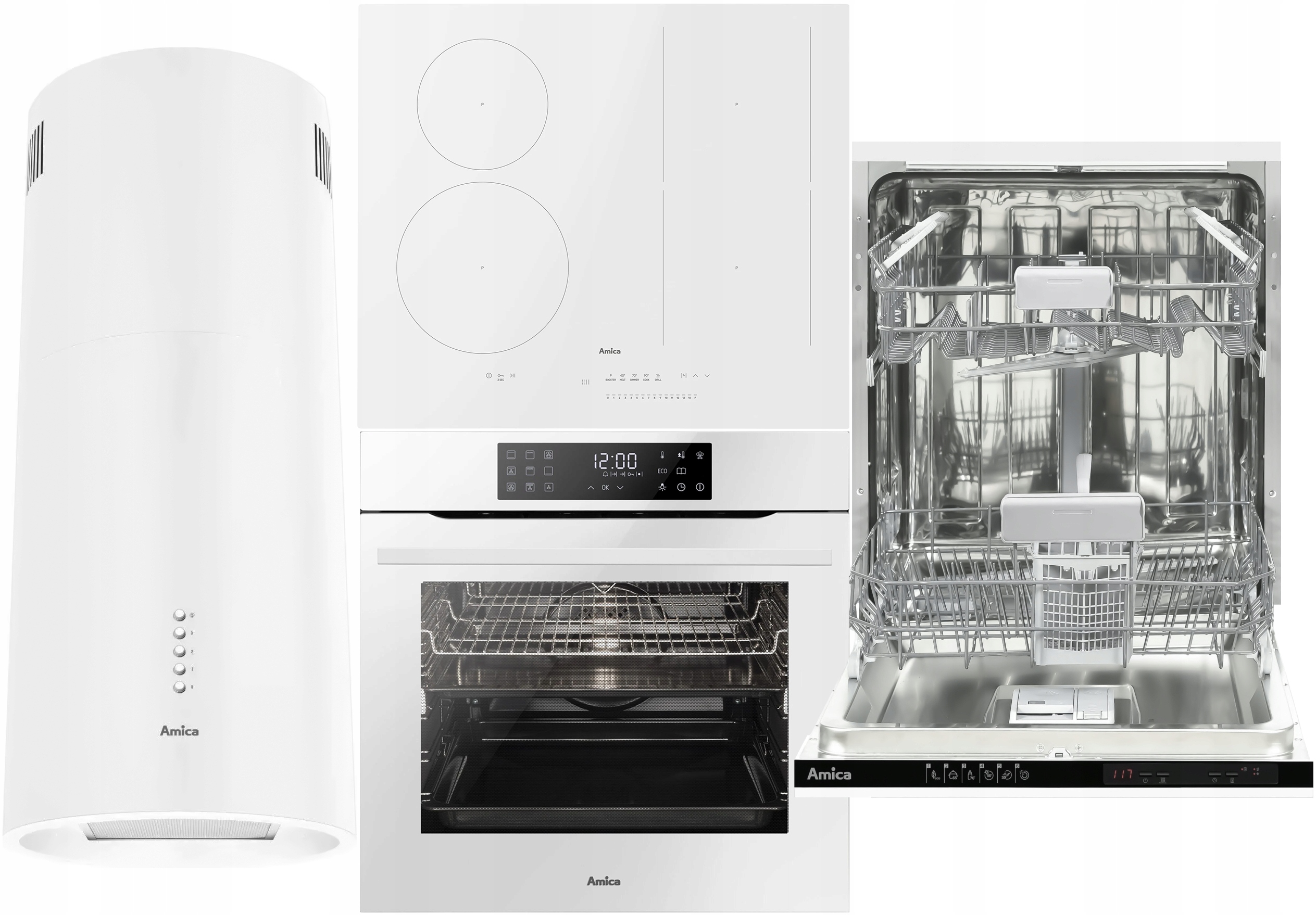 Zestaw AGD AMICA ED97632WA + PIDH6141PHTSUN + DIV62E6a STUDIO + OWC4241OW