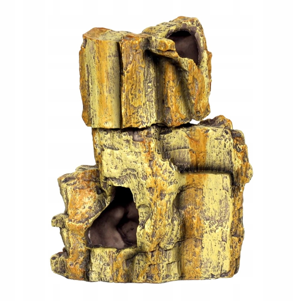 Dekorace Do Akvária Skalka Ozdoba Kámen Fosilie 16X9X21 CM