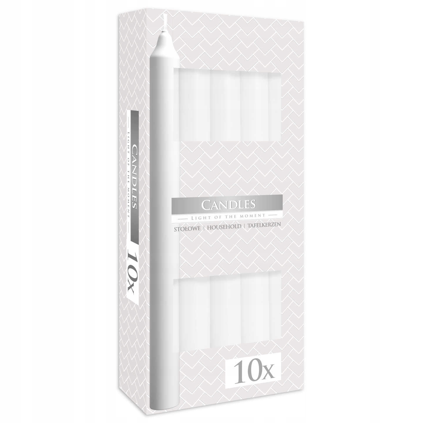 

Świece Bispol Candles 7h 10 sztuk białe