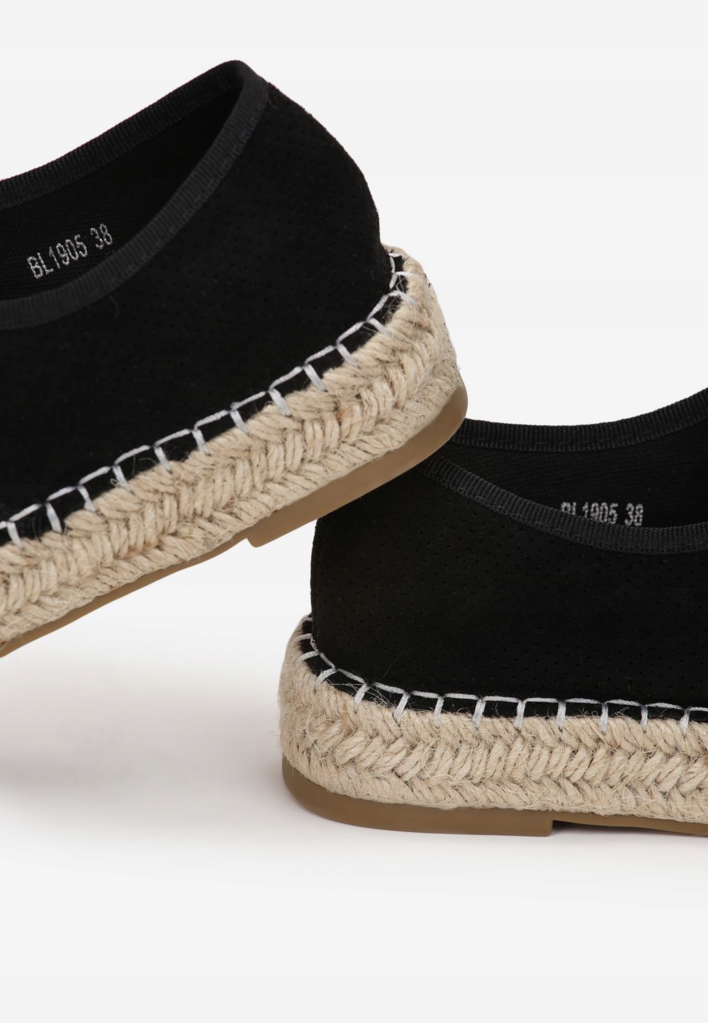 Born2Be Czarne Espadryle damskie 36 Ekozamsz Wysokość obcasa/platformy 3.5 cm