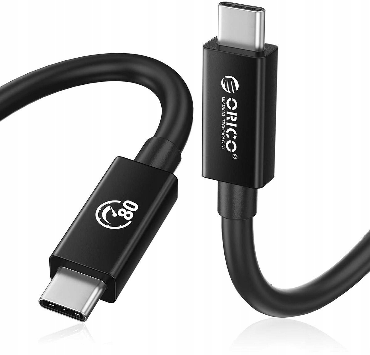 Orico Kabel Thunderbolt 5 Usb-c 80GBPS 240W 1,5M Černý Kabel Pd Uhd