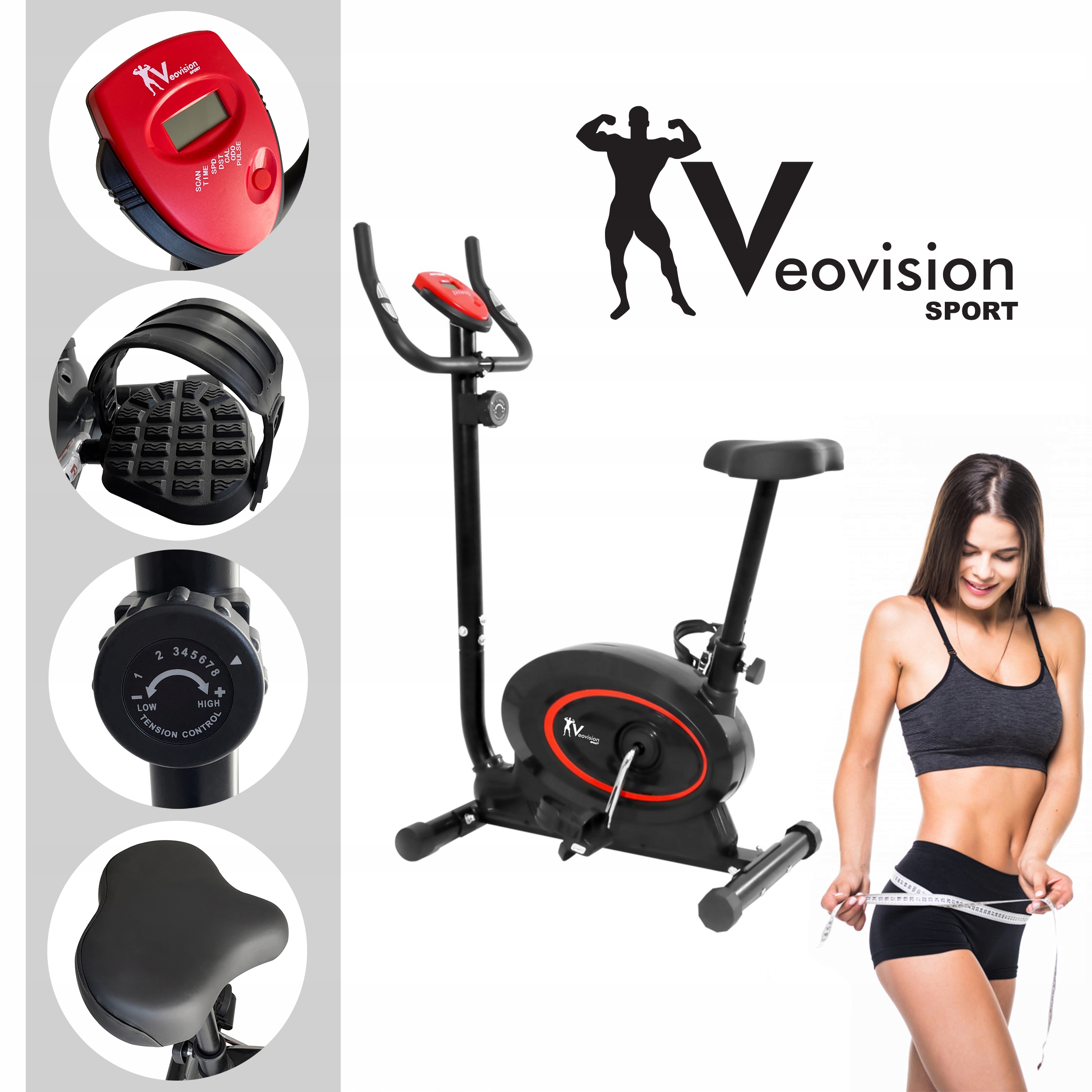 

Rowerek Treningowy Magnetyczny Veo + 5 Gum Fitness