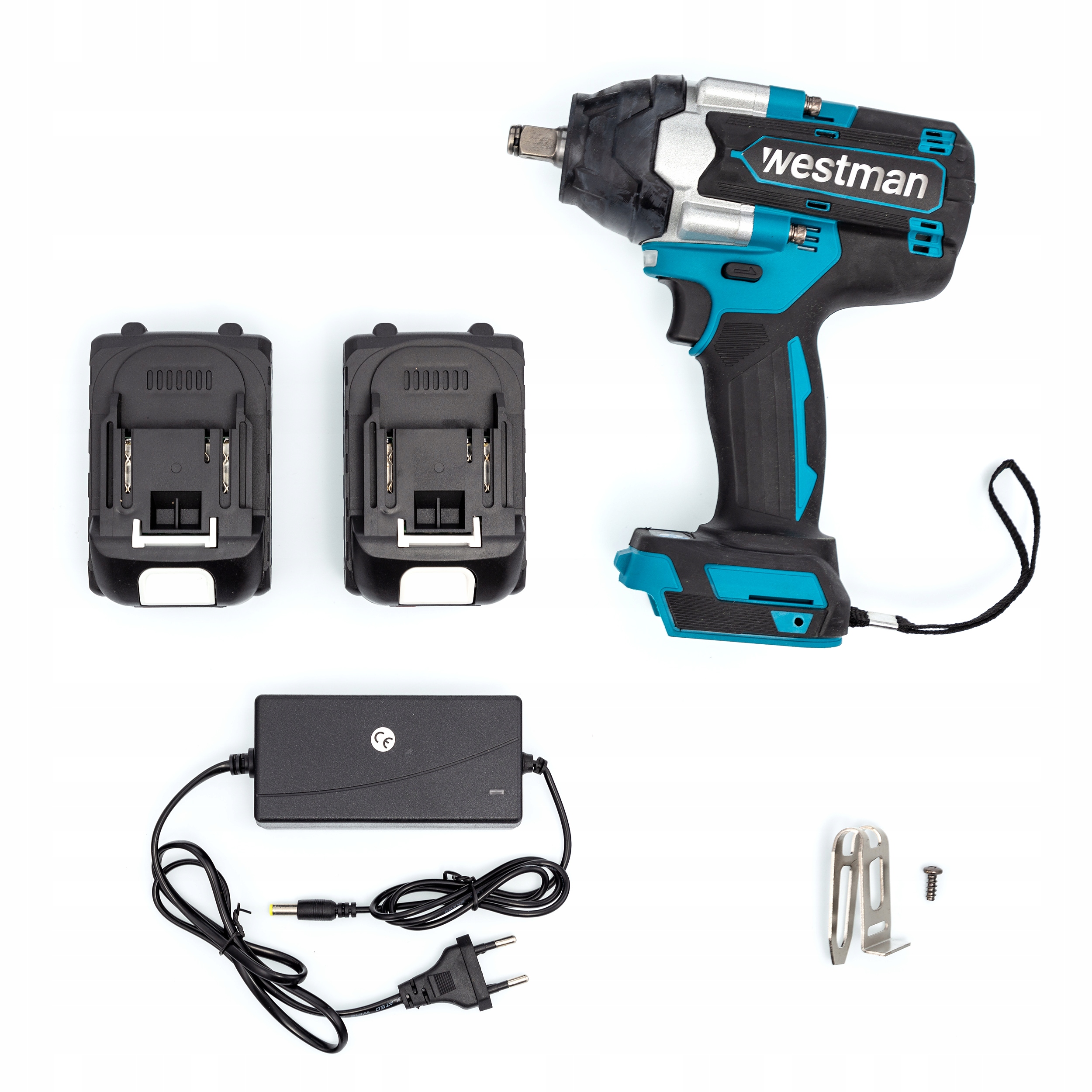 WESTMAN KLUCZ UDAROWY AKUMULATOROWY ZESTAW2xBATERIA 18V BEZSZCZOTKOWY