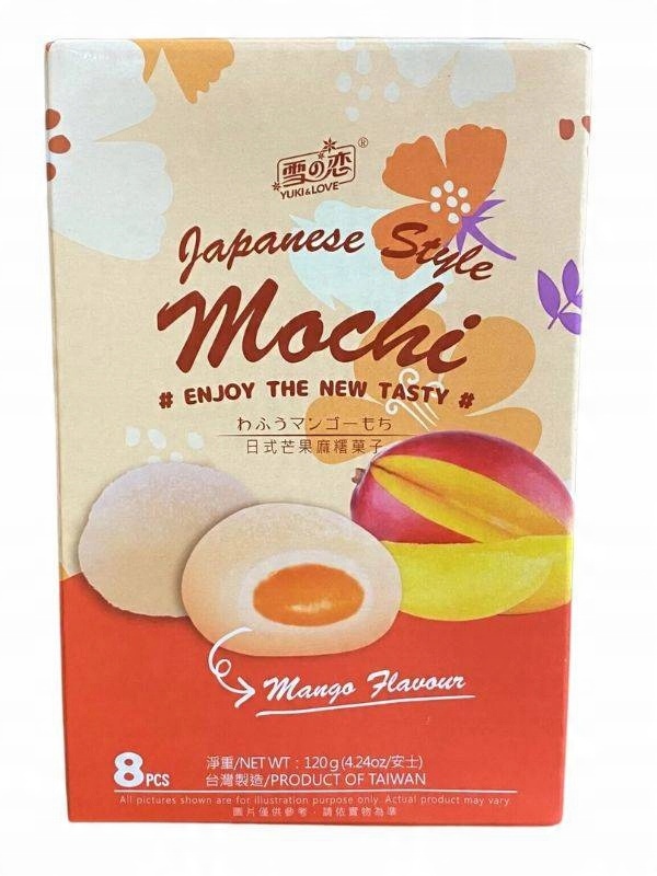 

Mochi Z Nadzieniem Mango Japońskie Ryżowe Ciastka