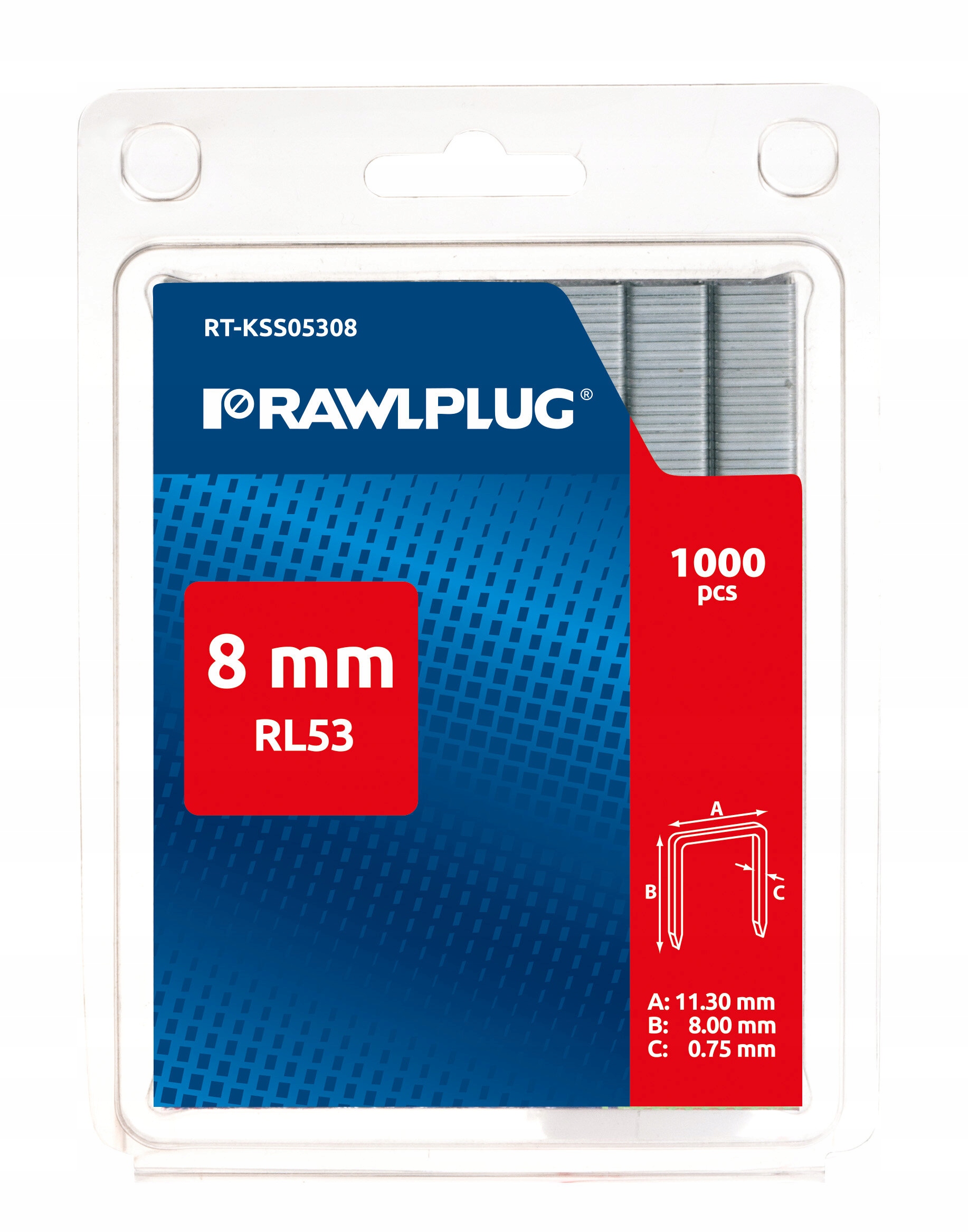 

Rawlplug Zszywki Zszywka RL53 8mm 1000szt