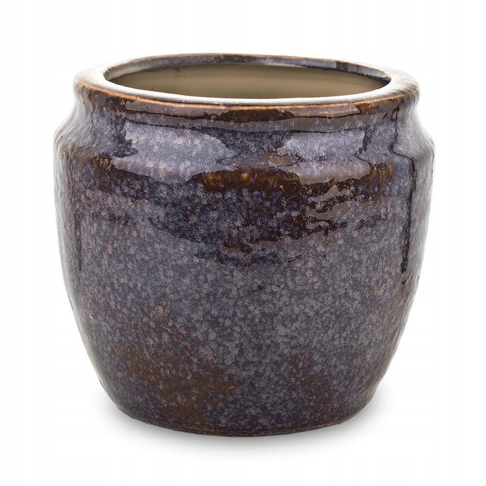 

Doniczka Ceramiczna Fioletowa Brązowa 15x13cm