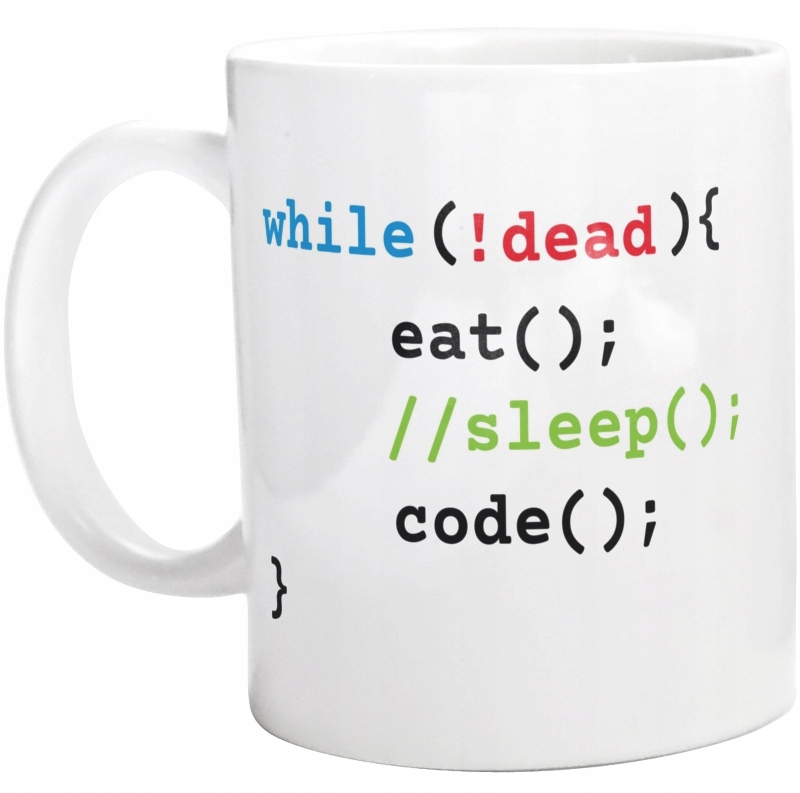 

Programista Eat Sleep Code Kubek
