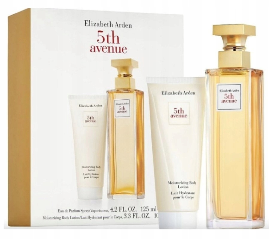 Dárková sada Elizabeth Arden 5th Avenue, parfemovaná voda 125 ml tělové m