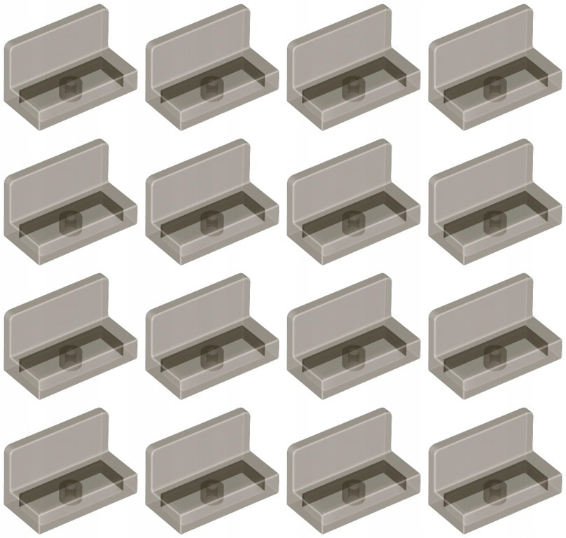 

Lego 4865b Panel 1x2x1 trans-black (9g) 16szt