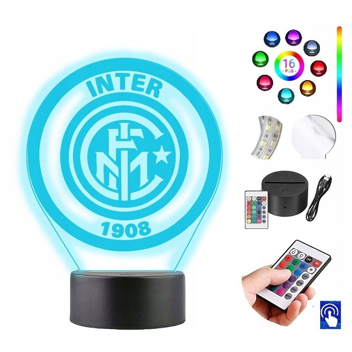 

Lampka na biurko Inter Mediolan 16kol. Led Plexido