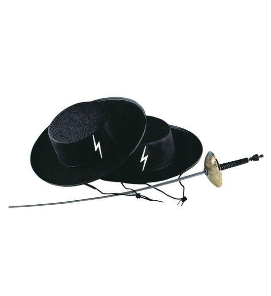 

Kapelusz Zorro Duży Strój Zorra Czarny Z Rondem