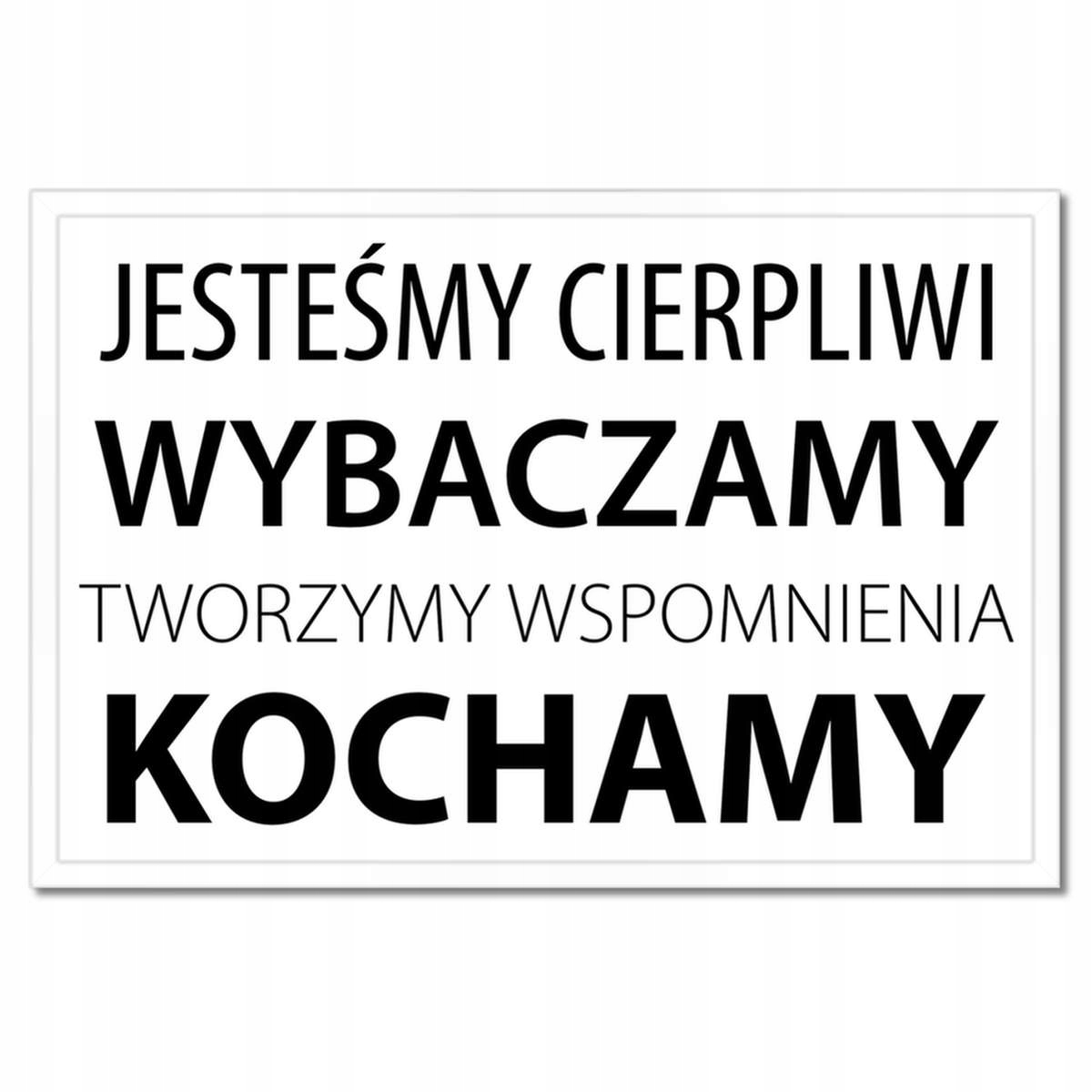 Plakáty v rámu 60x40 Text v tomto domě