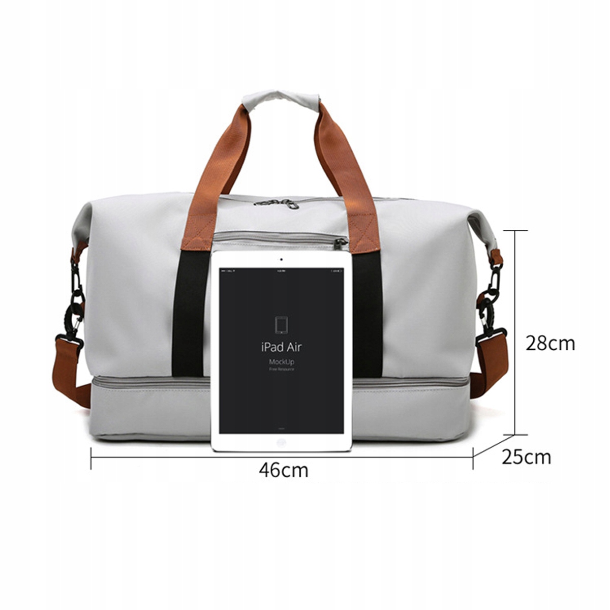 DAMSKA MĘSKA TORBA SPORTOWA DO JOGI NA SIŁOWNIĘ WIĘKSZA TORBA PODRÓŻNA NA RAMIĘ TOREBKA 30L Rodzaj podróżna