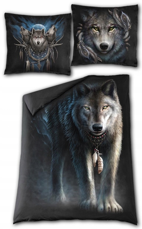 Wilk Wolf From Darknes komplet posteľnej bielizne Spiral z Anglicka