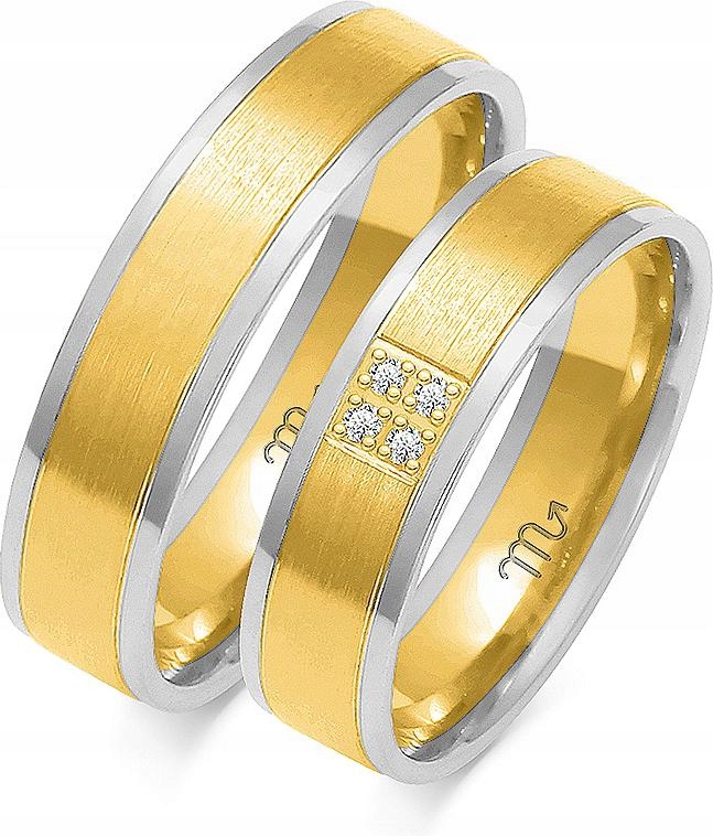 Zlatý snubní prsten pro mladý pár 14k 585 r 29 30 31, originální s gravírováním