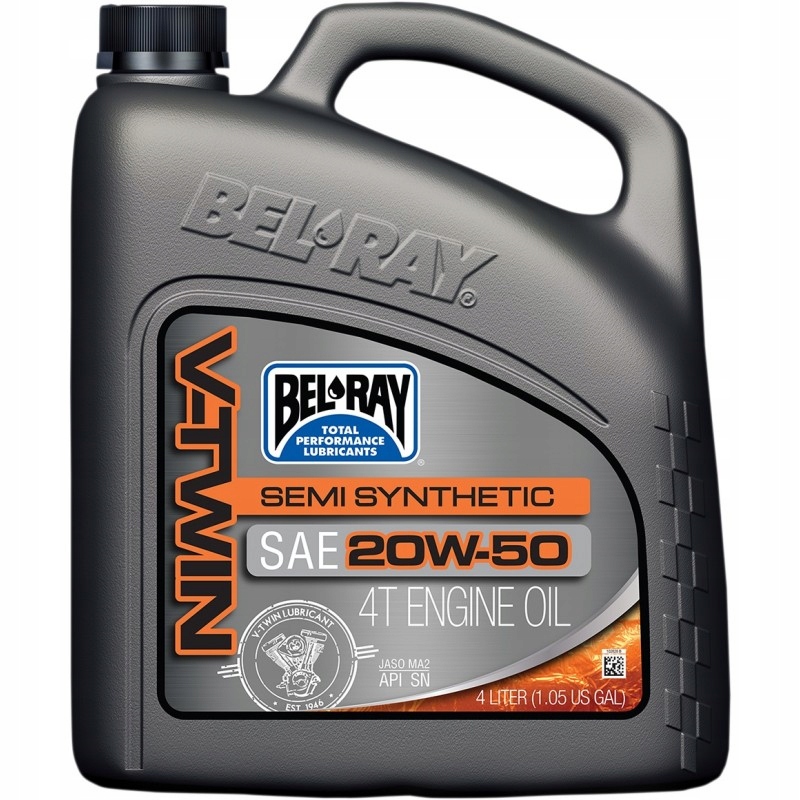 BEL-RAY V-TWIN полусинтетика 20W-50 4L semi synth