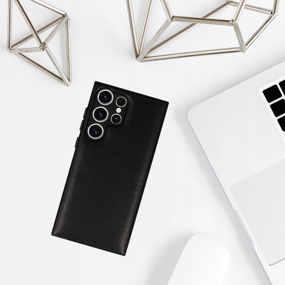 Leather 3D Case do Samsung Galaxy S23 Ultra wzór 1 czarny Dedykowany model s23 ultra