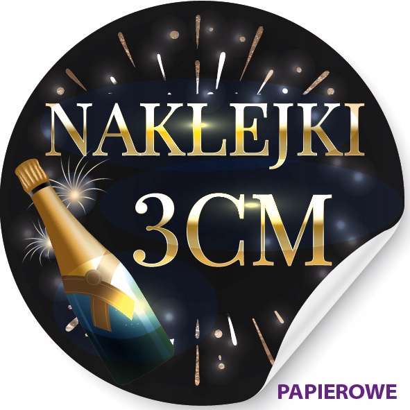 NAKLEJKI REKLAMOWE Z LOGO DOWOLNY NADRUK 3 CM