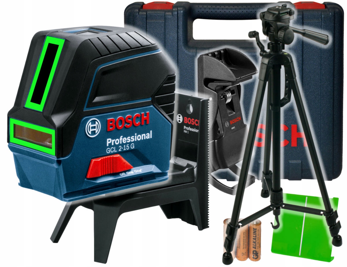

Laser Krzyżowy Gcl 2-15 G Bosch Walizka Statyw
