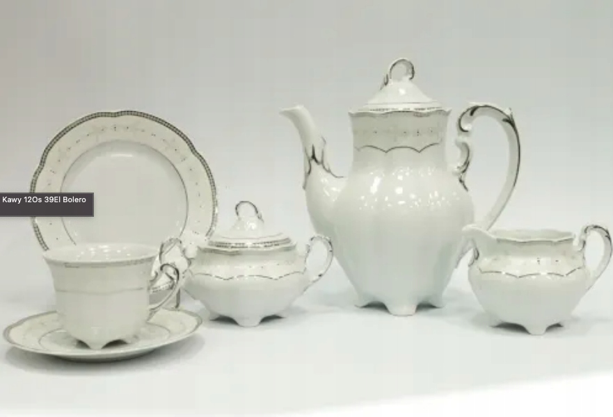 Čajovo-kávový set Bolero E809 12/39 el Porcelán Ćmielów Chodzież