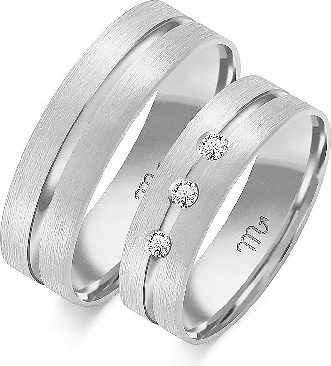 svatební z bílého zlata 585, velikost 11 12 13, módní svatební kolekce 14k