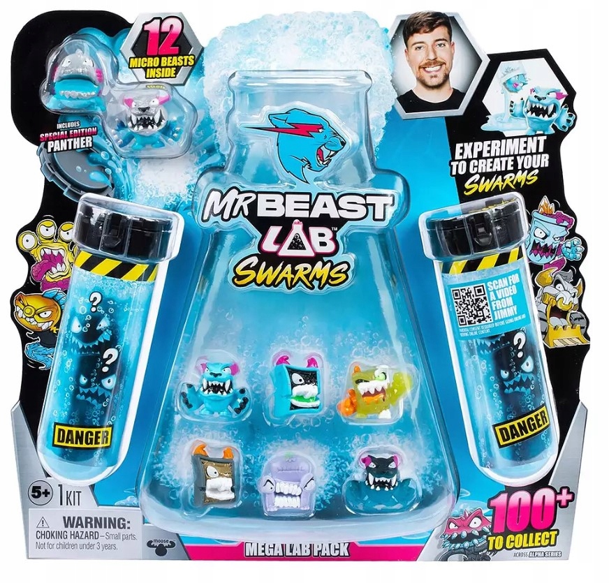Mr. Beast Lab Swarms 12-Pack 3 cm Figurky Figurka Sada Figurka