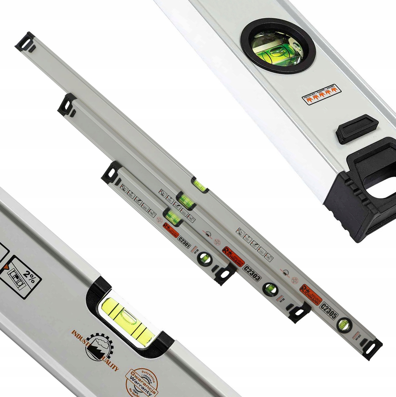 

Zestaw Trzech Poziomic 40cm 80cm 120cm 2 Libelki