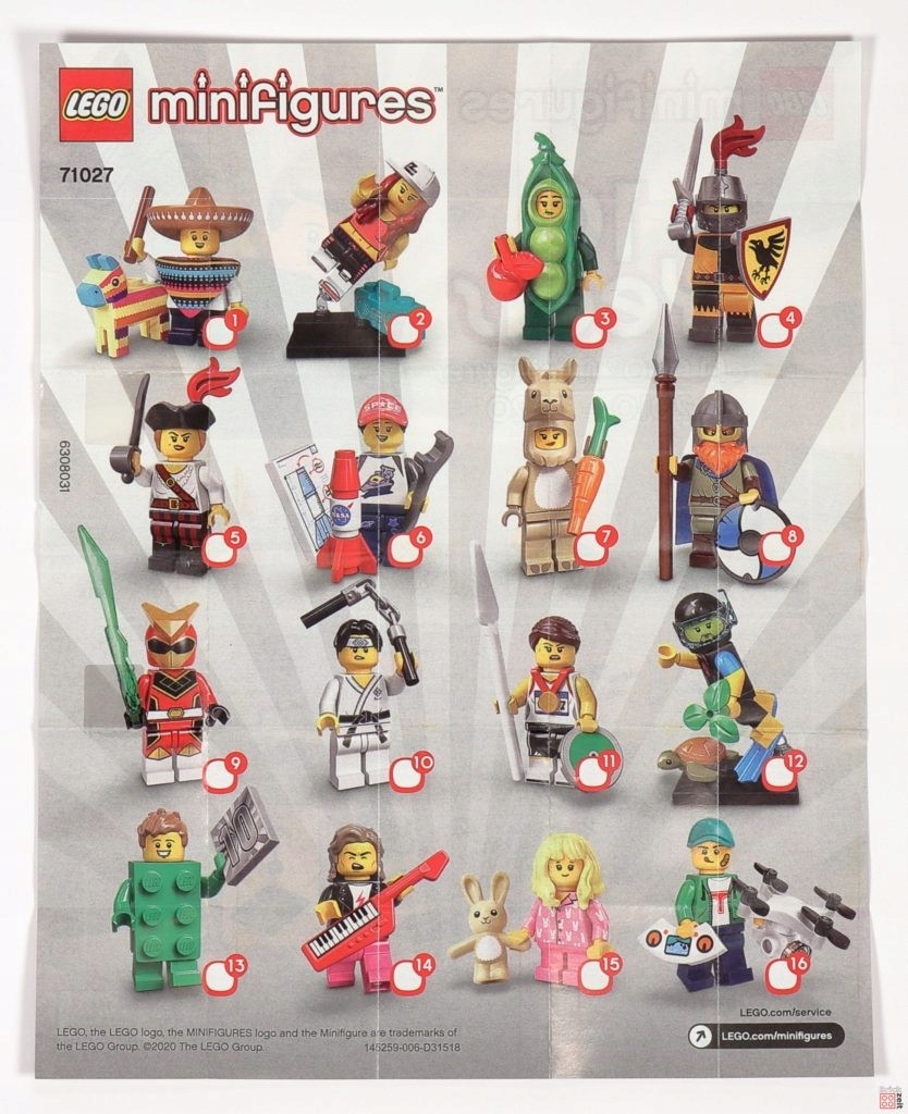

Lego 71027 Minifigures 20 Instrukcja Spis Nowa