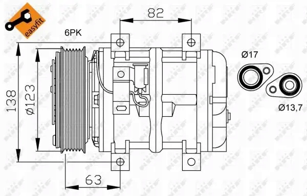nrf 32112 Компрессор кондиционера,