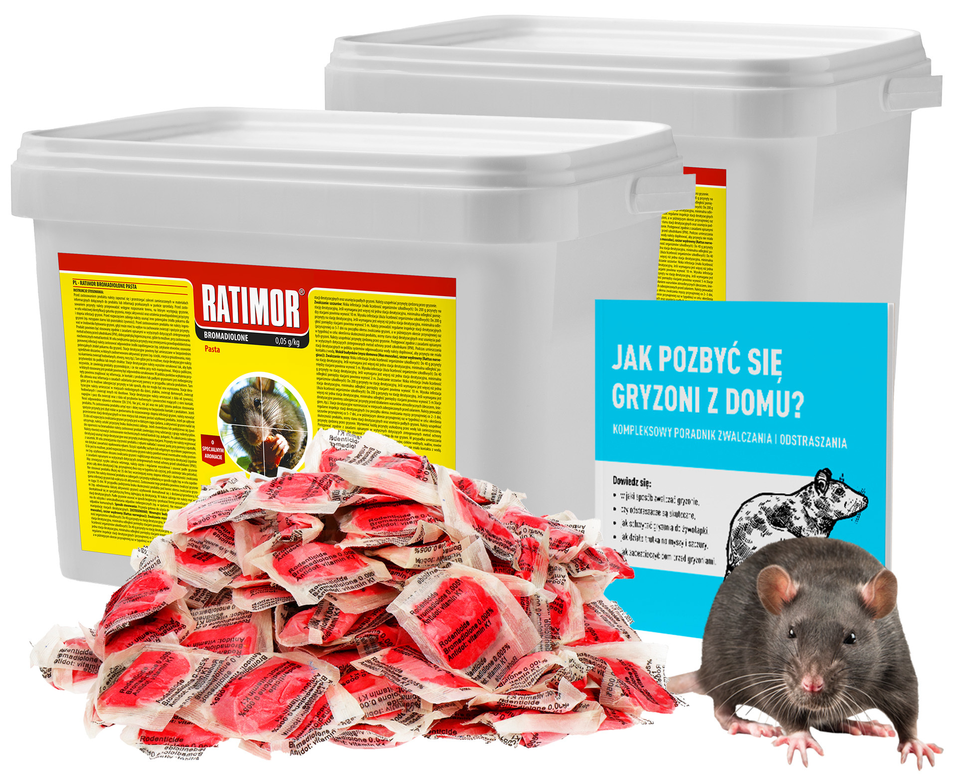 Trucizna Trutka Środek Na Myszy Szczury Gryzonie Ratimor 10KG Poradnik
