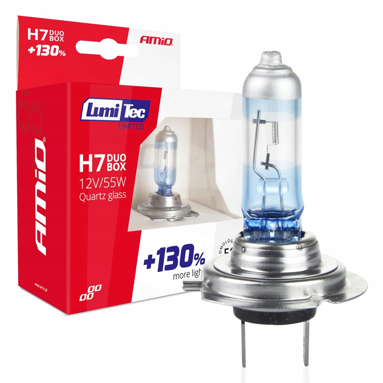

Żarówki H7 12V 55W Samochodowe +130% 4300K Białe
