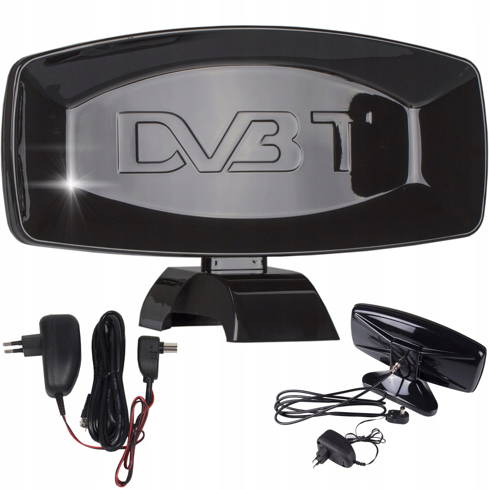 

Antena DVBT2 Tv Pokojowa Mocna 4K Full Hd Kabel