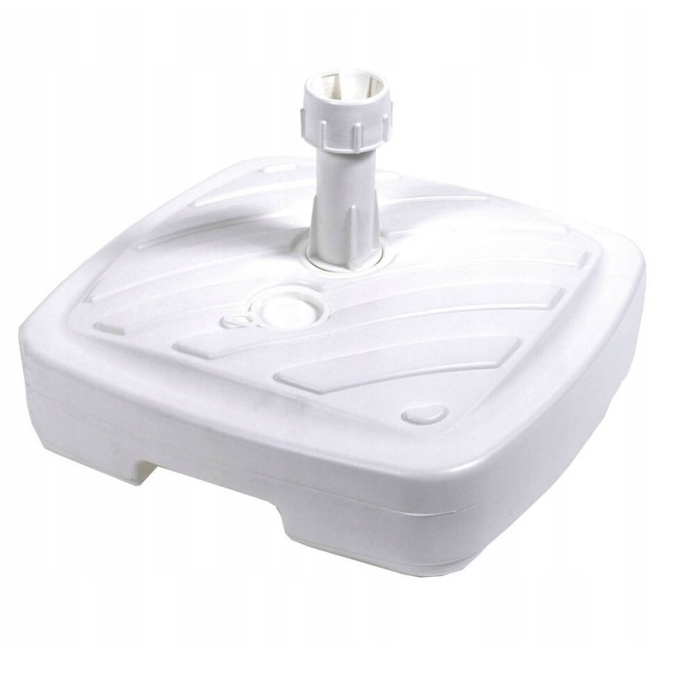 PODSTAWA DO PARASOLA OGRODOWEGO SOLIDNY STOJAK POD PARASOL FLAGĘ 40x40 cm Kolor biały