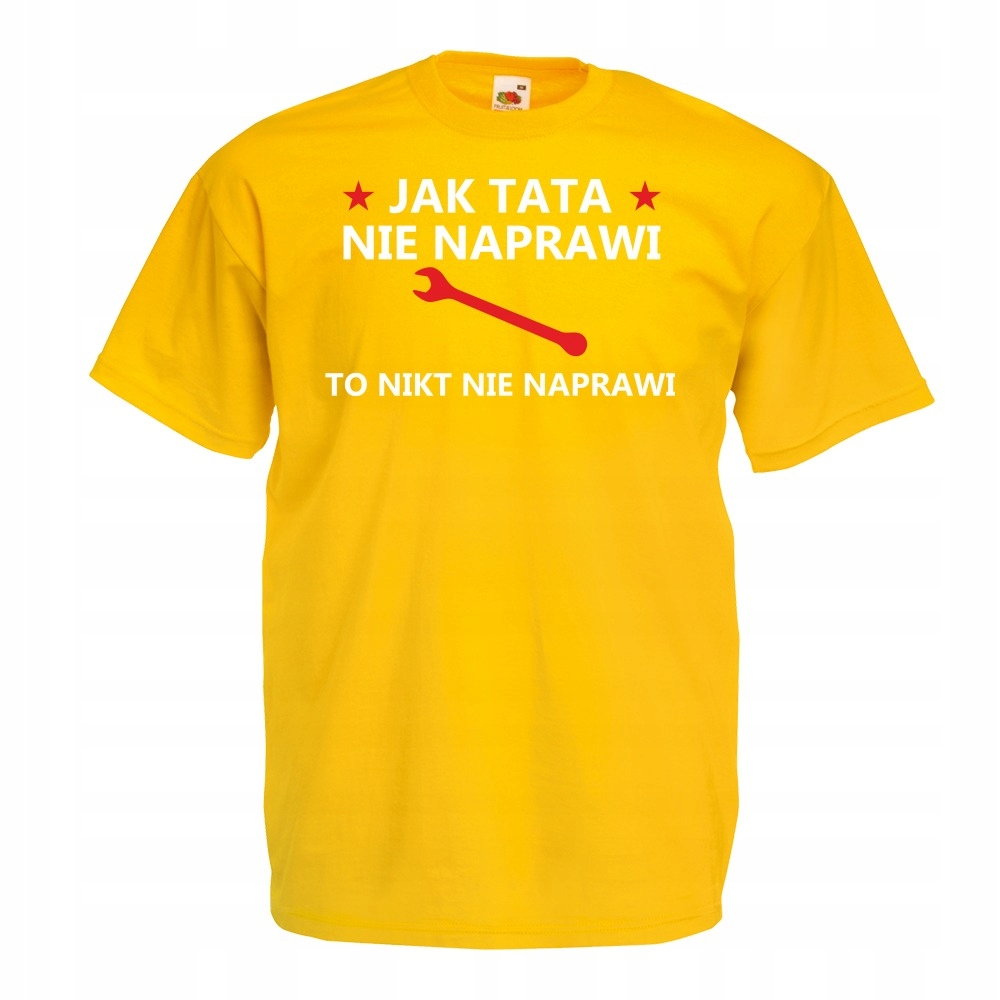 

Koszulka tata dla taty mechanik XXL żółta