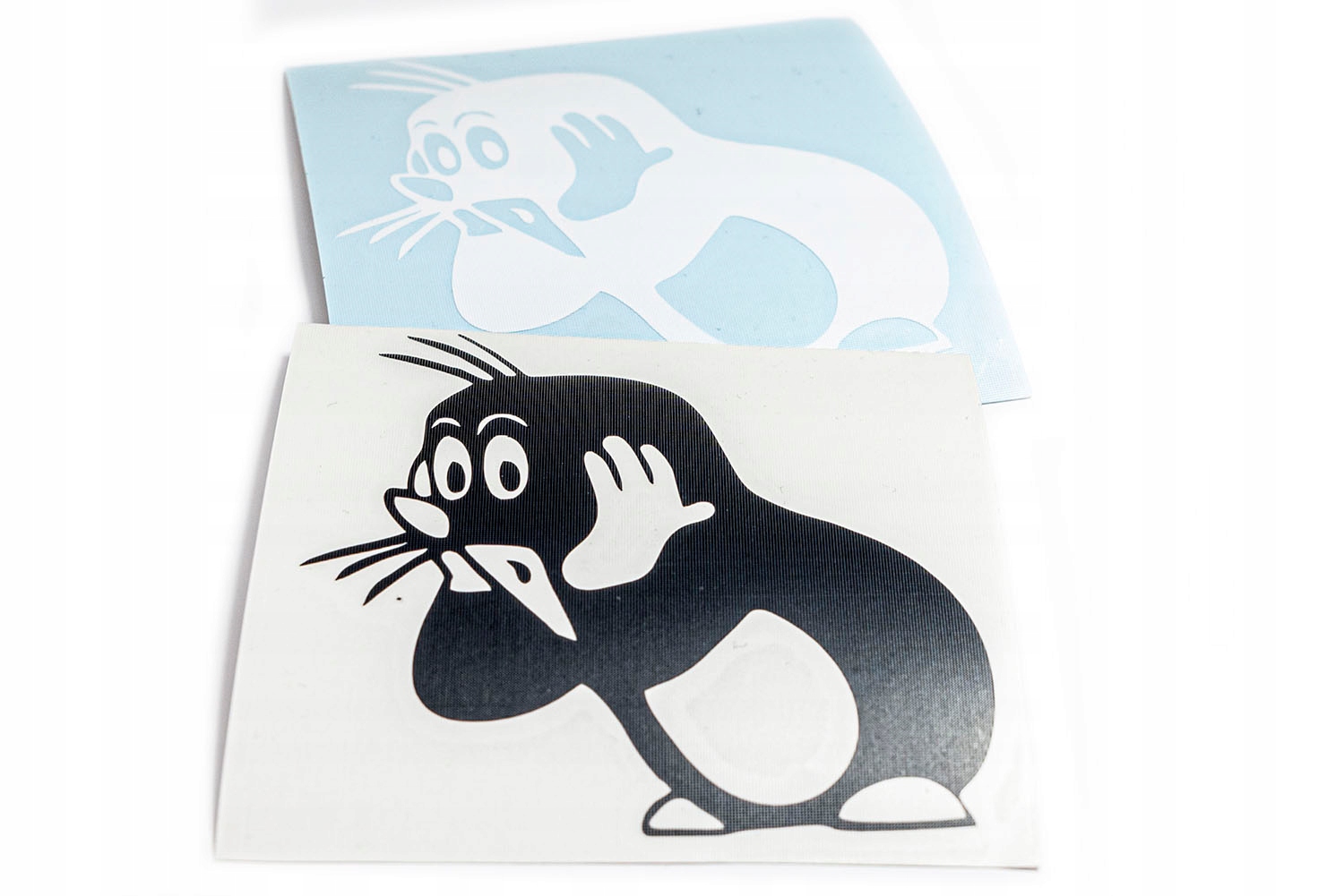 Naklejka ploterowa Ahoj Krecik sticker bez tła wodoodporna