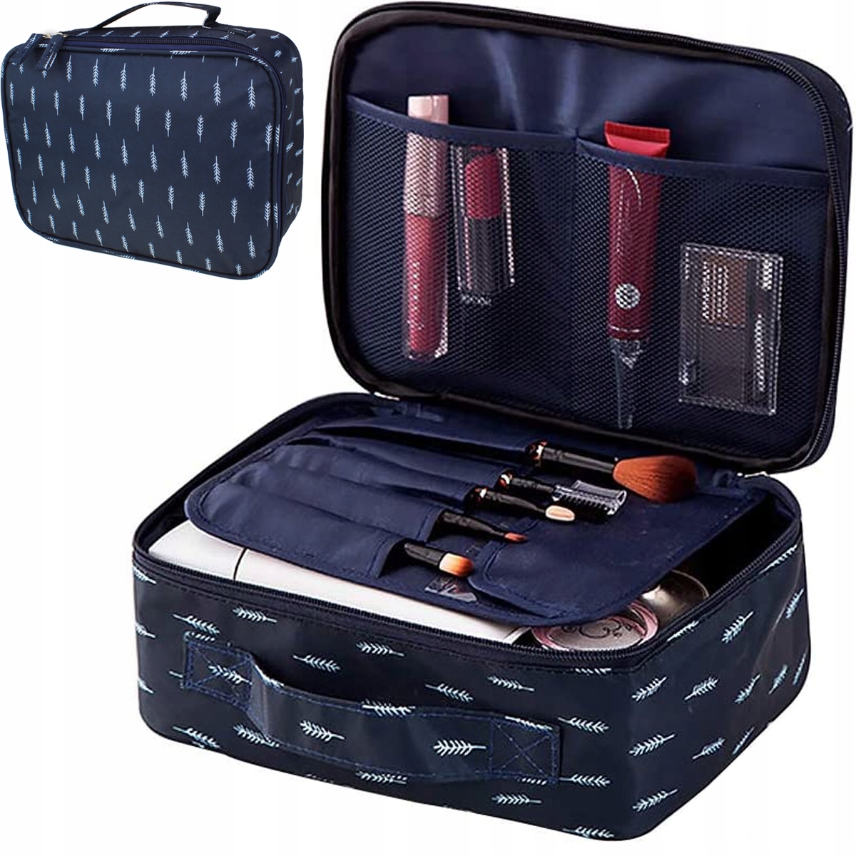 

Kosmetyczka Duża Przenośna Organizer Kuferek Mocna