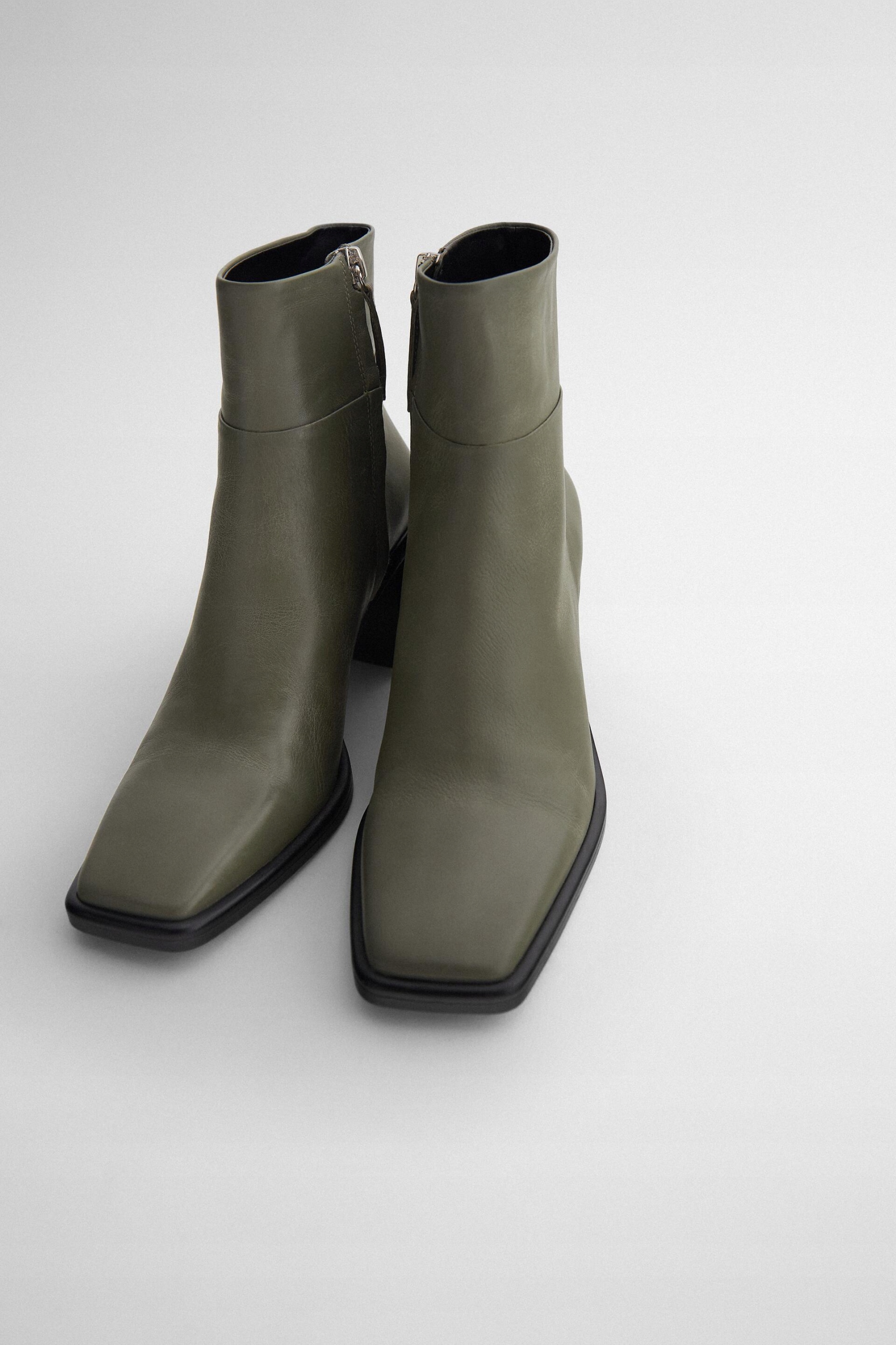 

Zara_botki Skórzane Na Obcasie 1109610