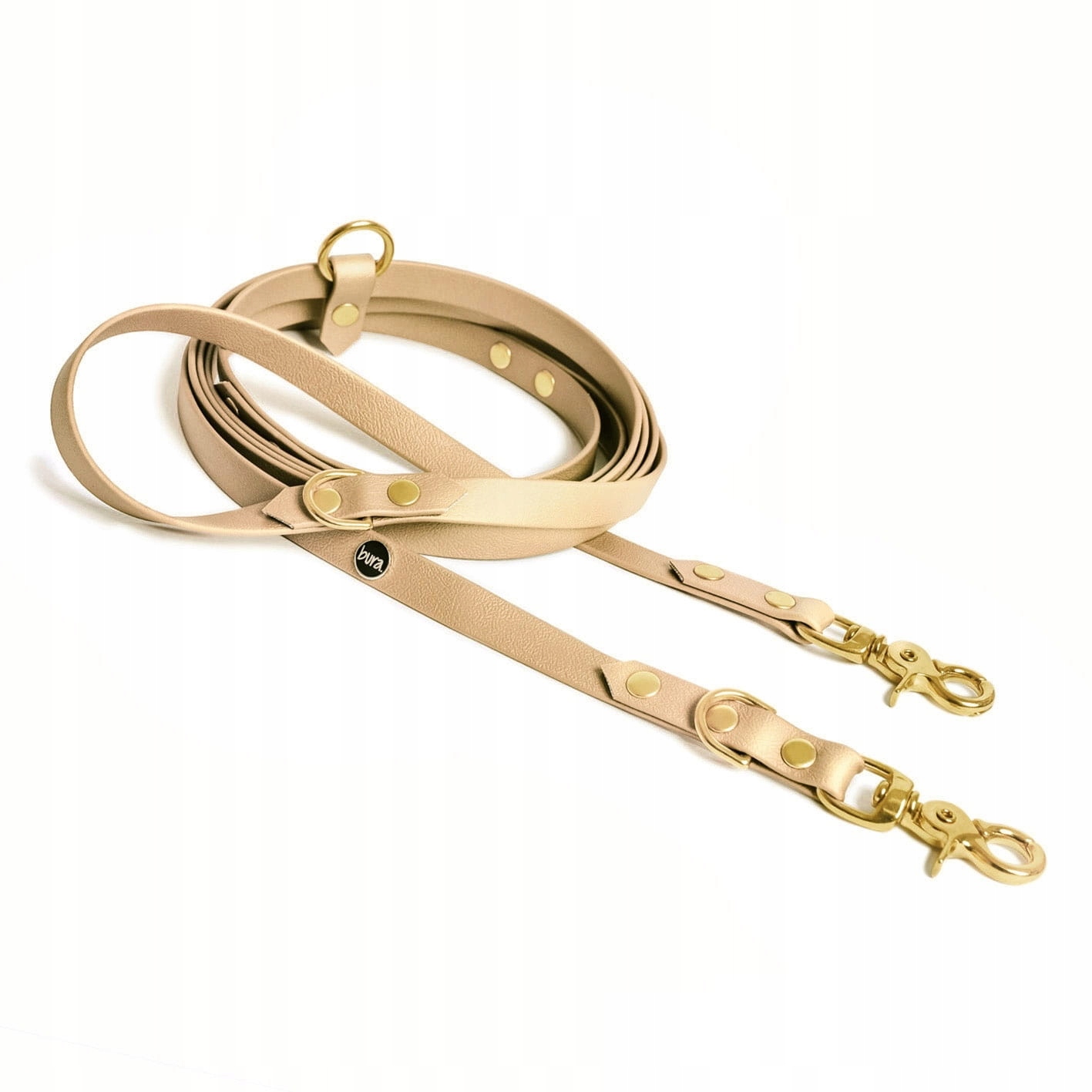 Levně Vodítko přepínací Bura BioThane 3m/13mm Béžová Psinut butter Xs-s voděodolná